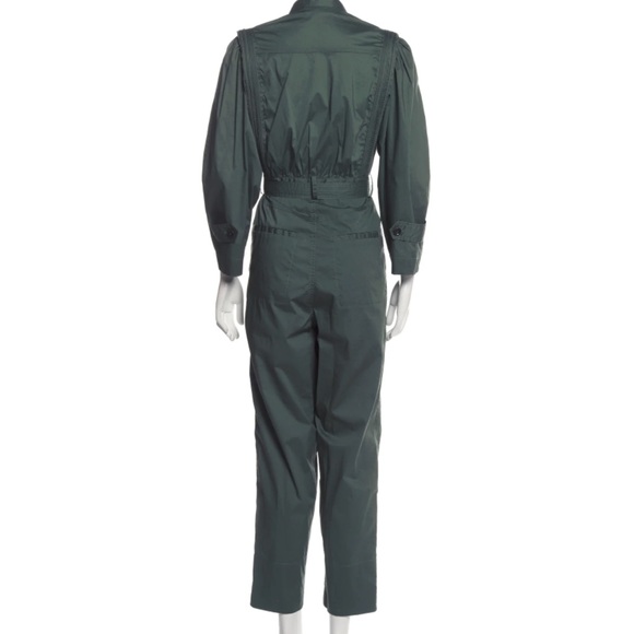 Sea New York Clara Utilitarian Jumpsuit, Green Size 4 - Picture 5 of 6